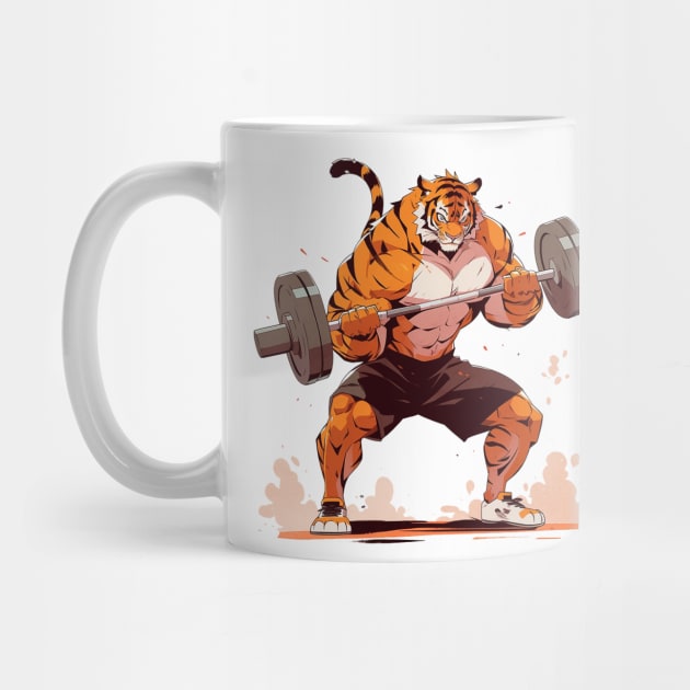 tiger at gym by lets find pirate